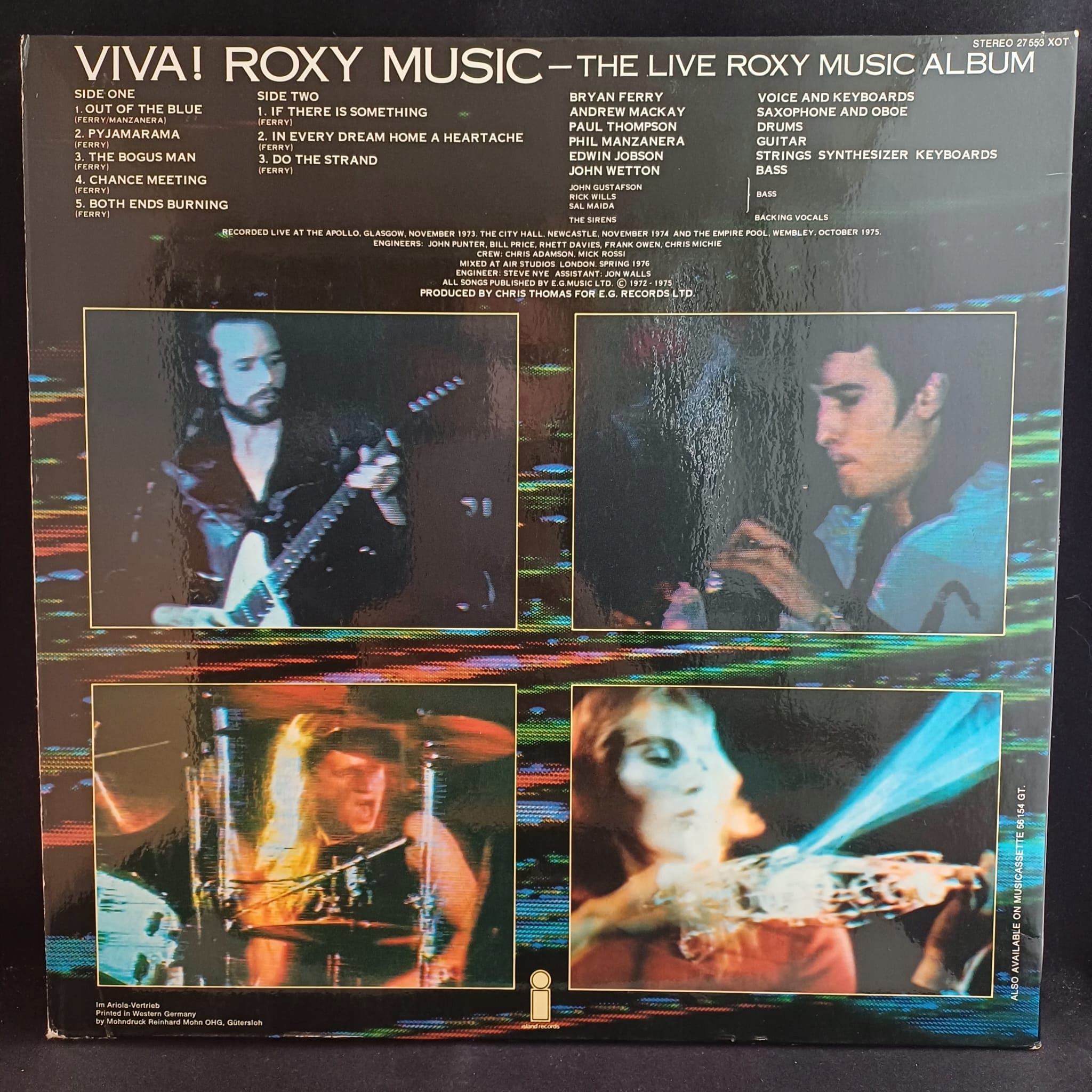 Roxy Music - Viva ! The Live Roxy Music Album VG+/VG- - obrazek 2